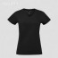 T-Shirt Women Black V-Neck (Sol's Imperial)